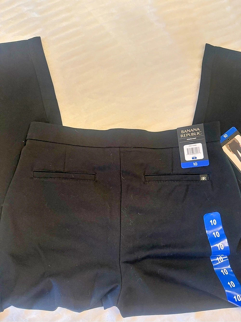 Banana Republic Ponte Pant Straight Leg Black Size 10 NWT